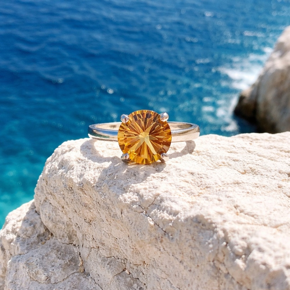 Gorgeous Genuine Citrine Ring - Picture 12 of 12